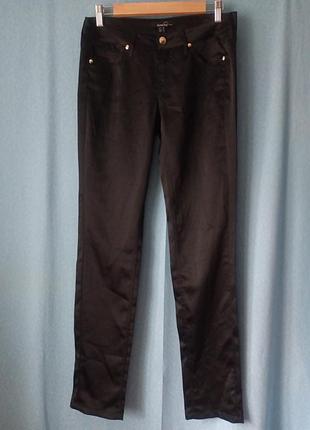 Брюки атласные стрейтчевые mango suit 38