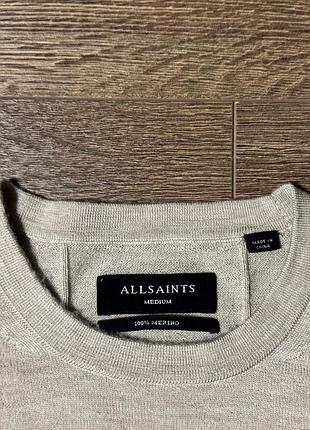 Тонкий шерстяной свитер allsaints . 2
