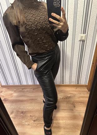 Лот,блуза і теплі штани під шкіру