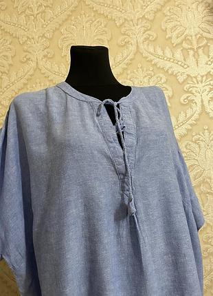 Блуза льон+віскоза