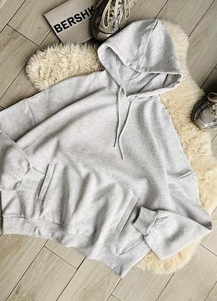 Худі унісекс  оверсайз з начосом обʼємний теплий