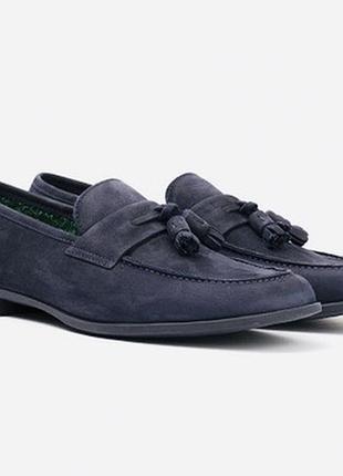 Италия! ручная работа! laross! серые замшевые лоферы!!!