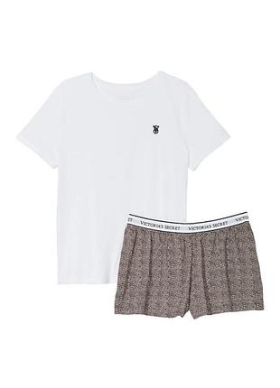 Комплект піжами cotton shorts by victoria's secret