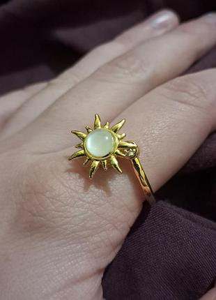 Антистрес кільце золотистий колір anxiety ring каблучка антистрес кільце з рухомим елементом spinner ring кільце спінер каблучка спінер