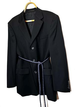 Hugo boss, чорний піджак з чорної вовни, made in italy.