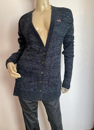 Удлиненный спортивный кардиган/ s/brend hollister