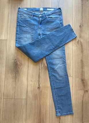Женские джинсы hugo boss j10 skinny mid rise светло-голубые, оригинал