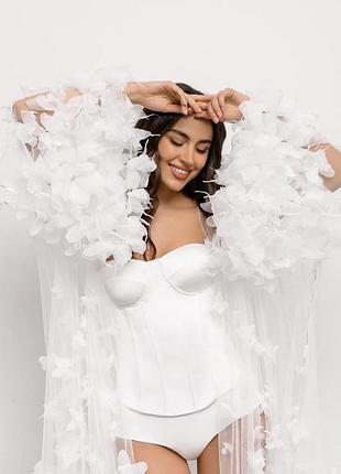 Весільний пеньюар (обʼємний халат)