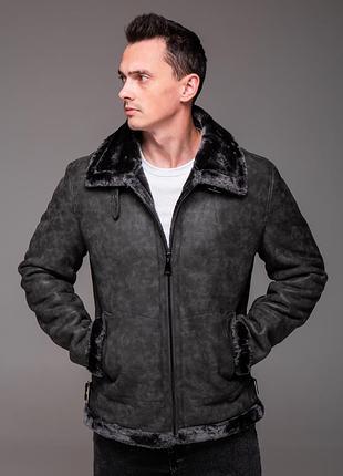 Дублянка сіра на штучному хутрі