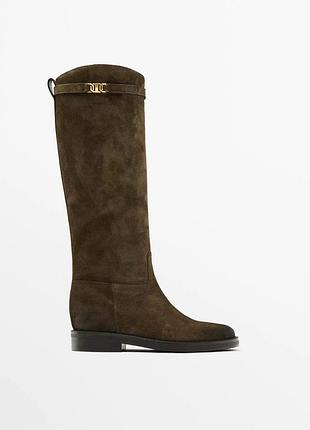 Шкіряні чоботи massimo dutti ❤️