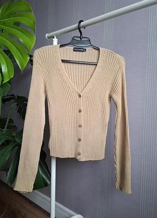 Кардиган в рубчик на гудзиках