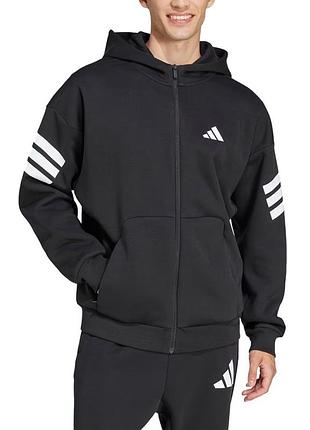 Толстовка мужская adidas m fi 3s fz черная