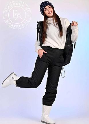Зимние женские брюки / черные