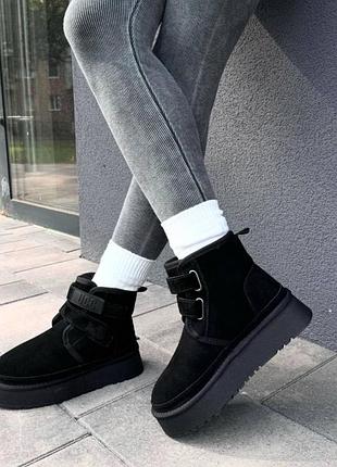 Черевики на липучці угги зимні