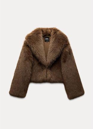 Фантастична шуба з еко-хутра високої якості від бренду zara