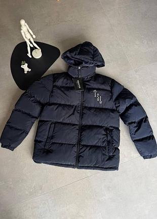 Пуховик trapstar shooters blue матова