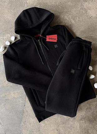 Чоловічий зимовий костюм hugo на флісі , оригінал