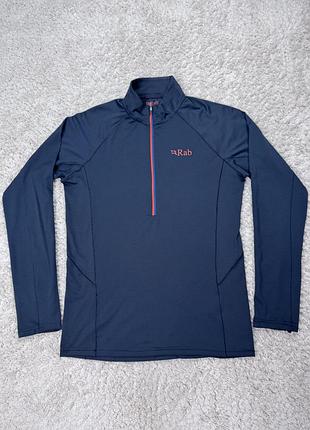 Кофта rab трекінгова синтетична на замок синя оригінал тактична термо
