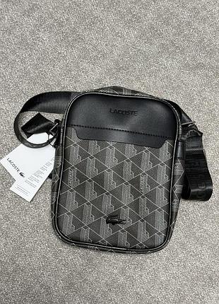 Сумка чоловіча lacoste, лакоста. через плече. крос-боді