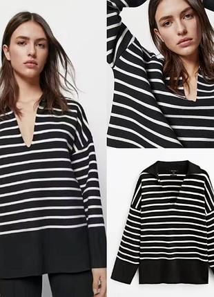 Оверсайз мирер в полоску massimo dutti