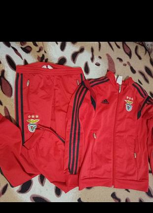 Женский костюм красный адидас джоггеры с лампасами мастерка adidas подростковый унисекс костюм тренировочный