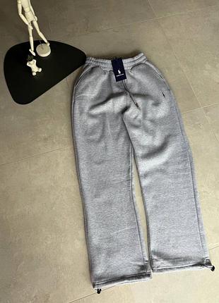 🔥 штани  polo ralph lauren grey на флісі🔥