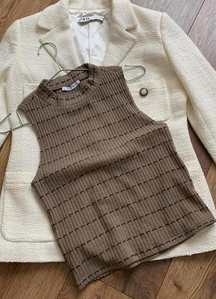 Жіноча базова майка zara