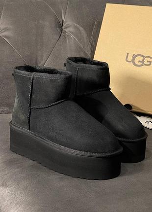 Ugg classic mini platform чорні