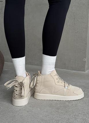 Ботинки женские замша