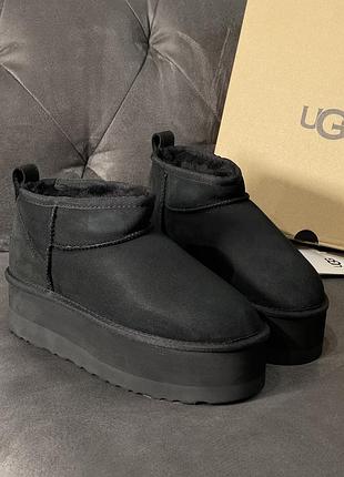Ugg classic ultra mini чорні