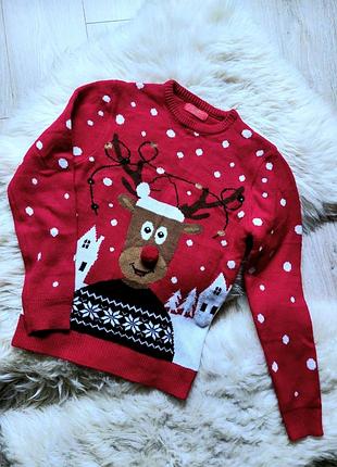 ☃️❄️🦌 надзвичайно красивий светр олень з підсвіткою , яку можна on/off