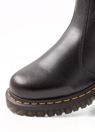 Ботинки от dr. martens 2976 leonore dark grey atlas6 фото