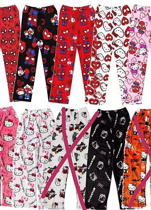 Штани stitch. hello kitty. spider man. batman. deadpool. sponge bob. kuromi