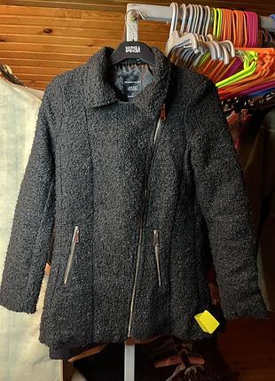 Чорний куртка жакет-косуха букле marks & spencer розмір s