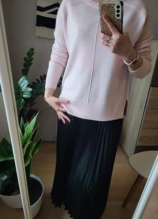 Кашемировый пудровый свитерик