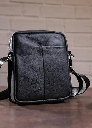 Чоловіча шкіряна сумка месенджер барсетка