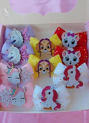 Розовый набор бантиков для подарка