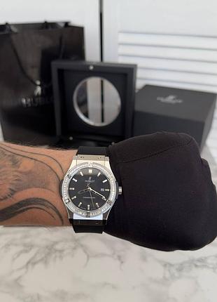 Часы наручные  classic fusion automatic diamond silver-black