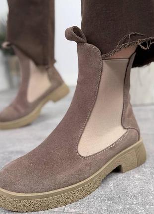 Черевики 💣 ботинки кожа замша