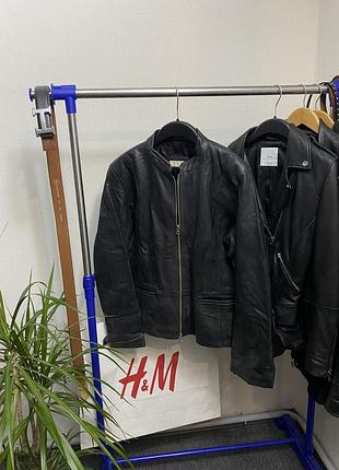 Шкіряна вінтажна куртка косуха for woman real leather ретро натуральна кожа 1.3