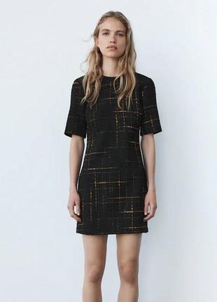Сукня твідова zara розмір xs