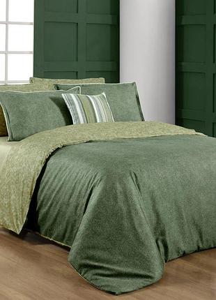Постельное белье sarev berlina yesil  люкссатин евро
