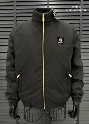 Куртка ветровка мужская черная осенняя весенняя летняя короткая