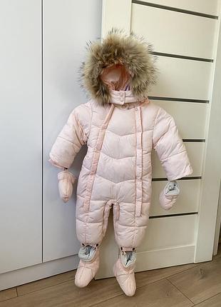 Зимовий комбінезон для дівчинки 86 см