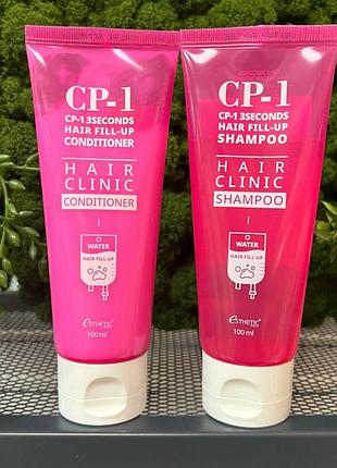 Набор для волос cp-1 3 seconds hair fill-up: шампунь 100 мл + бальзам 100 мл