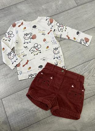 Набір для дівчинки кошта і шорти