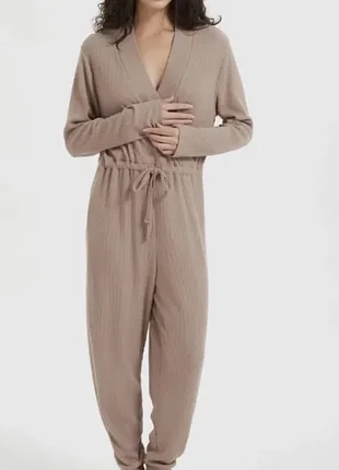 Теплый домашний комбинезон костюм батал