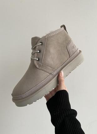 Зимние женские угги, ботинки на меху ugg серые (уггі)