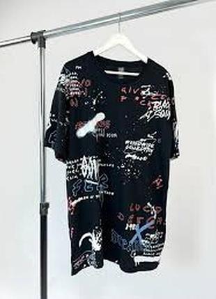 Футболка с графическим принтом унисекс р 54