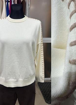 Італія светр в складі віскоза. молочний,рожевий,беж,чорний